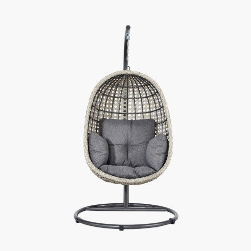 Luxury Hanging Rattan Egg Chair with Frame