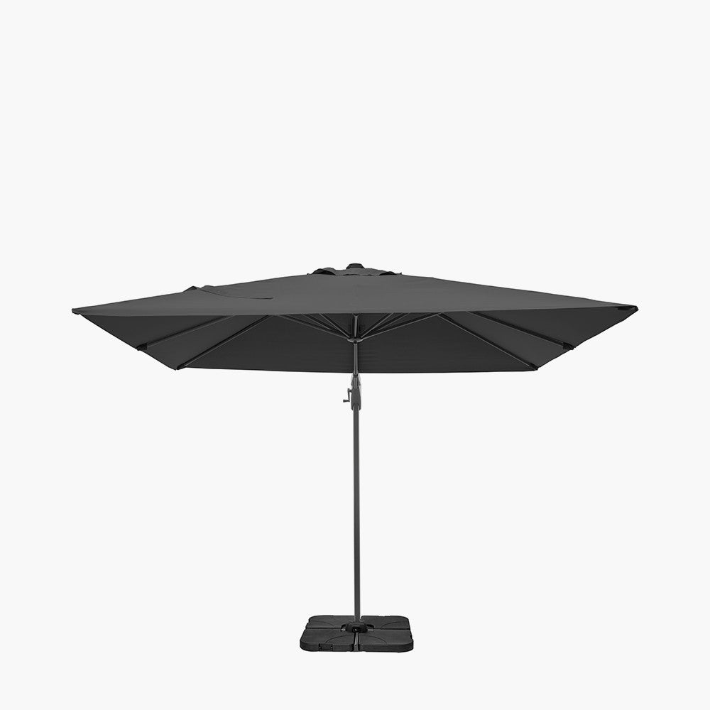 Voyager T2 2.7m Square Cantilever Garden Anthracite Parasol
