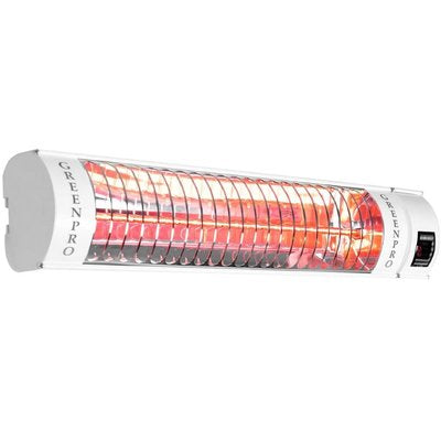Electric 2KW White Wall Mounted Infrared Outdoor Patio Heater