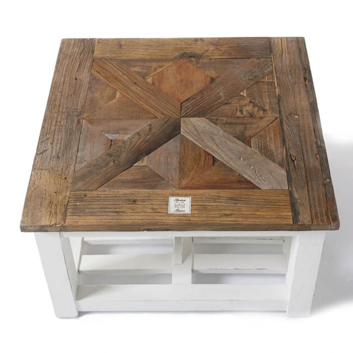 Château Chassigny Reclaimed Elm Coffee Table, 70cm x 70cm