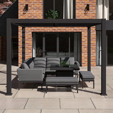 Load image into Gallery viewer, Aluminum Louvered roof Gazebo Pergola Grey Frame 3m x 3m
