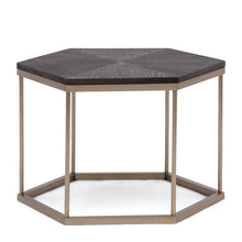 Load image into Gallery viewer, Costa Mesa Reclaimed Oak Hexagon Side Table
