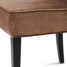 Load image into Gallery viewer, The Jade Brown Velvet Dining Chair

