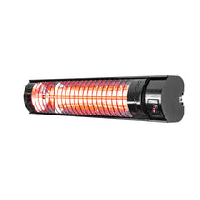 Load image into Gallery viewer, 2.5KW Black Wall Mounted Infrared Outdoor Patio Heater
