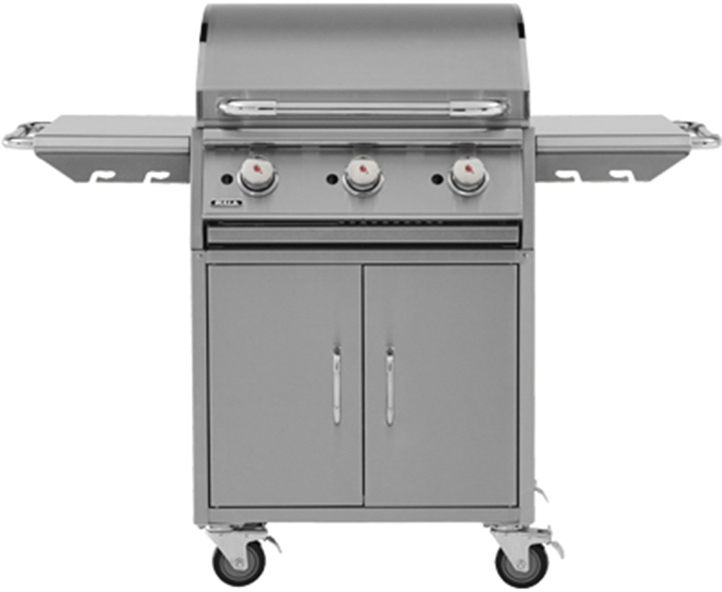 BULL Flat bed Plancha Griddle 3 Burner Propane Gas BBQ With Cart