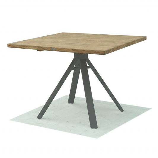 Skyline Design Alaska Teak Square 100 x 100 With Metal Base 