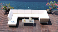 Load image into Gallery viewer, Skyline Design Modular Brafta Sea Shell Rattan Ottoman Footstool

