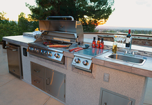 Load image into Gallery viewer, BULL Diablo 6 Burner Built in Natural Gas BBQ Grill Head with Rotissierie and cover
