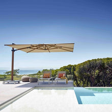 Load image into Gallery viewer, Carectere JCP-401 Square 3.7m x 3.7m Commercial Cantilever Parasol with Wheeled Parasol Base
