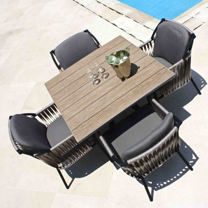 Skyline Design Chatham Four Seat Square Garden Dining Set