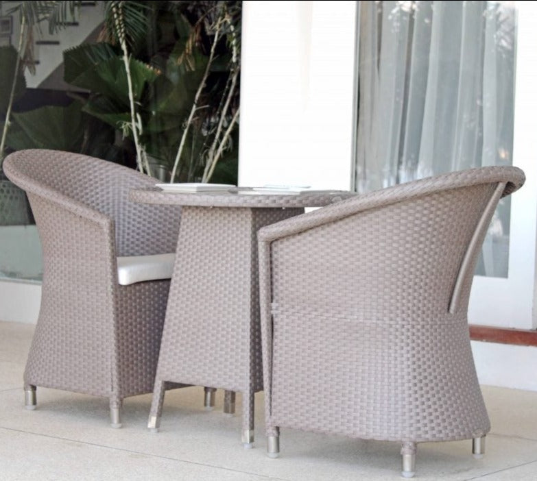 Skyline Design Chester Rattan Bistro Round Garden Dining Set