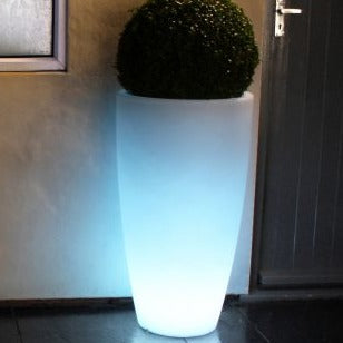 Outdoor LED Light up Curved Garden Planters