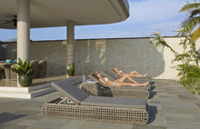 Load image into Gallery viewer, Skyline Design Dynasty Kubu Rattan Sun Lounger with Adjustable Back Rest
