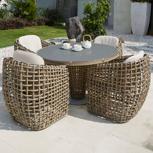 Load image into Gallery viewer, Skyline Design Dynasty 4/6 Seat Round Kubu Rattan Garden Dining Table

