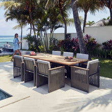 Load image into Gallery viewer, Skyline Design Horizon Eight Seat Rectangular Garden Dining Set with Teak Table
