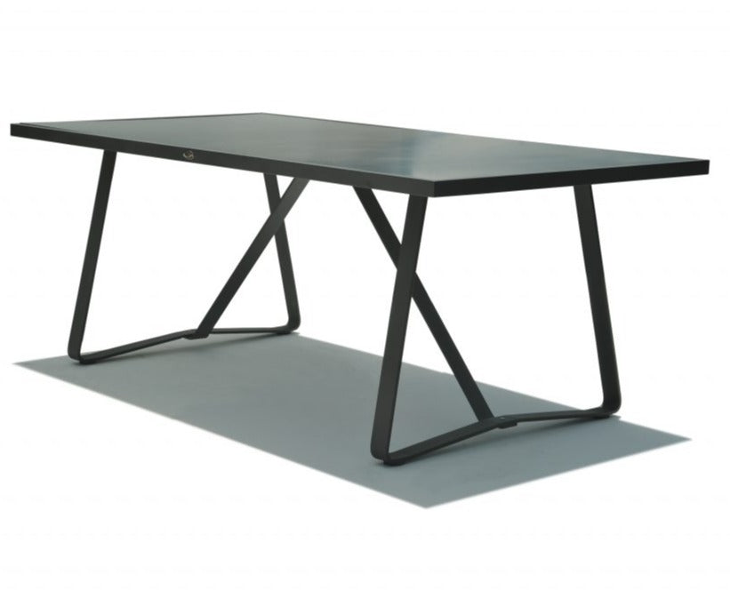 Skyline Design Horizon Rectangular 200 x 100 Aluminium Composite Dining Table