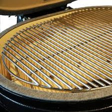 Load image into Gallery viewer, Primo JR200 Oval Ceramic Kamado BBQ Cart Model With Stainless Steel Side Shelves
