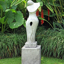 Load image into Gallery viewer, Joanne modern stone landscaping sculpture with plinth
