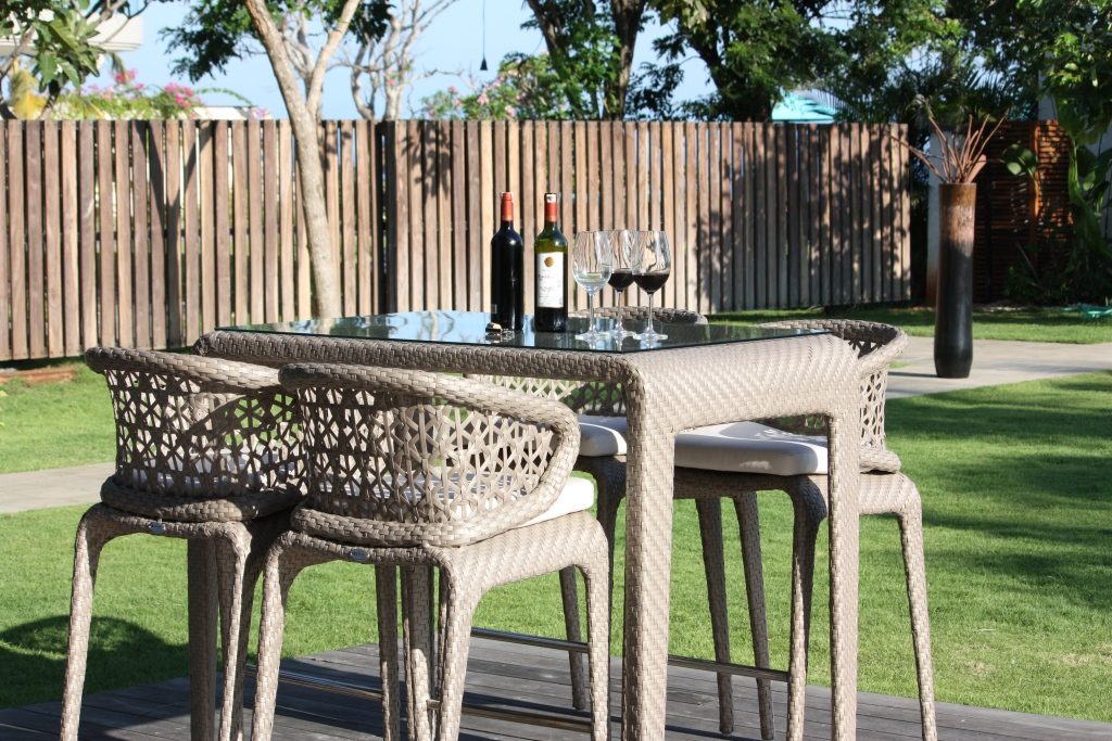 Skyline Design Journey Rattan Outdoor High Drinks Table