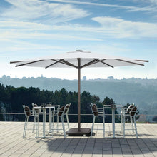 Load image into Gallery viewer, Carectere JCP-203 4.5m Octagonal Large Centre Pole Parasol with Wheeled 158kg Parasol Base
