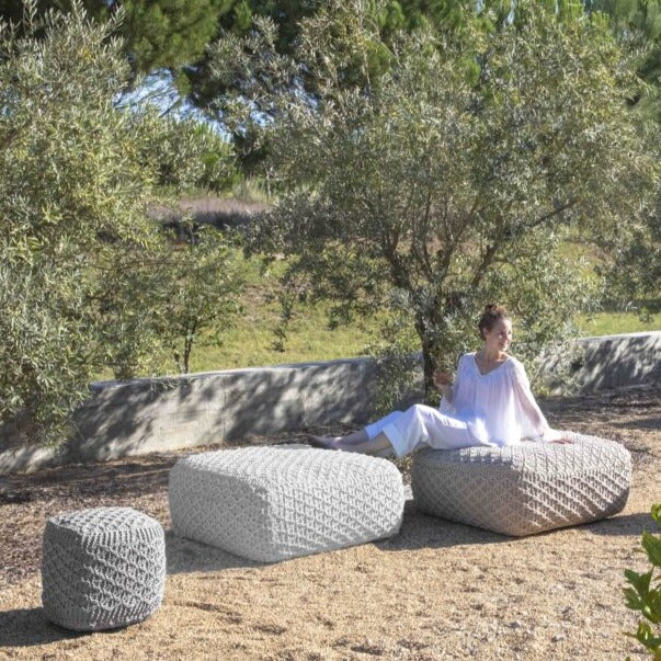 Skyline Design Lowie Large Square Outdoor Footstool