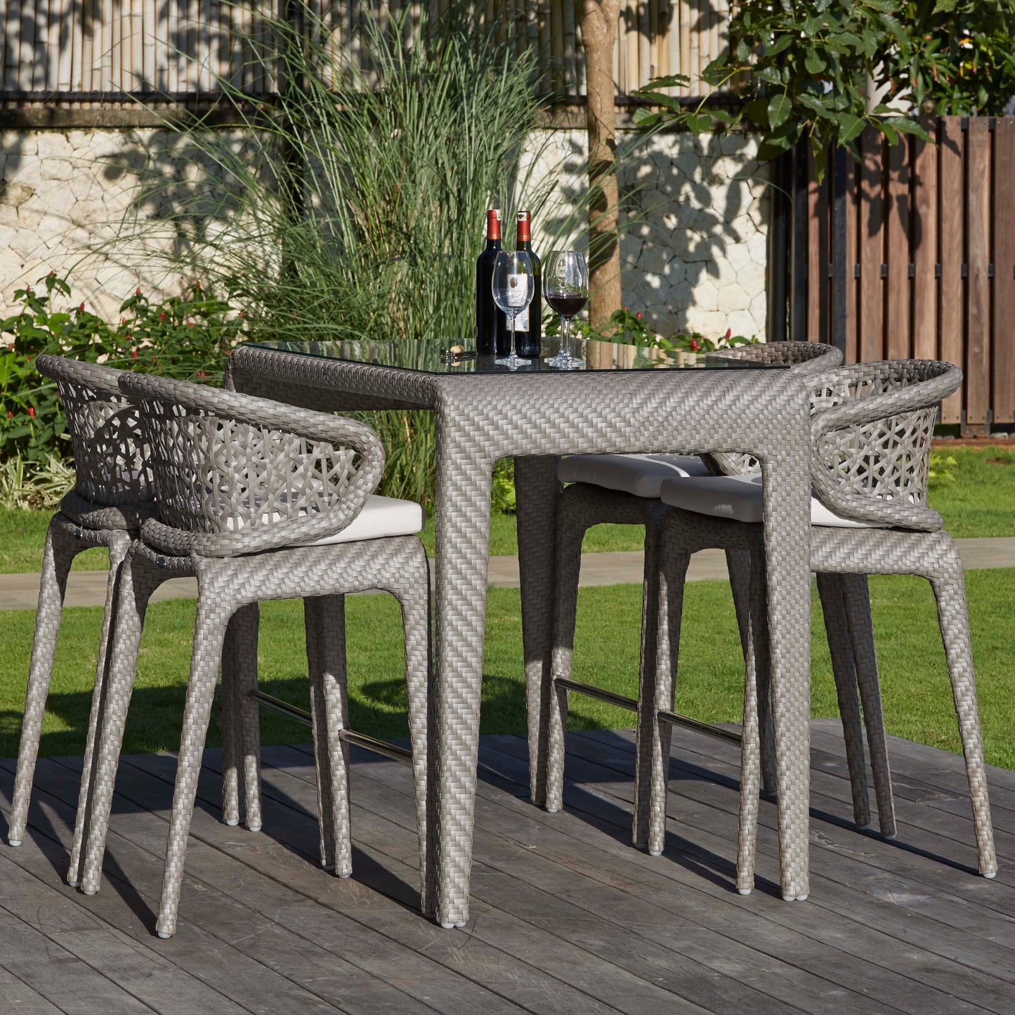 Skyline Design Journey Rattan Outdoor High Bar Set