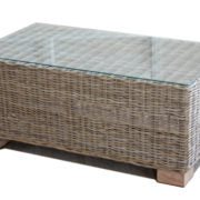 BISQUE CONSERVATORY INDOOR RATTAN Coffee Table Kubu Grey