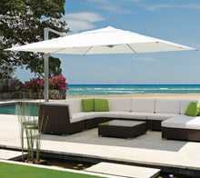 Load image into Gallery viewer, Kingston 4m x 4m Square Cantilever Large Parasol with 300kg Wheeled Parasol Base
