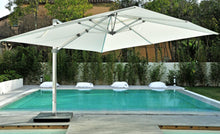 Load image into Gallery viewer, Kingston 4m x 4m Square Cantilever Large Parasol with 300kg Wheeled Parasol Base

