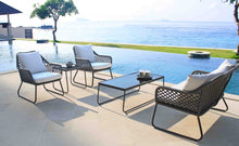 Load image into Gallery viewer, Skyline Design Kona Metal Two Seat Outdoor Sofa with Marine Grade Rope Weave Detailing
