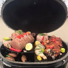 Load image into Gallery viewer, Primo Oval LG300 Large Ceramic Grill BBQ Metal Cart Model with HDPE Side Shelves
