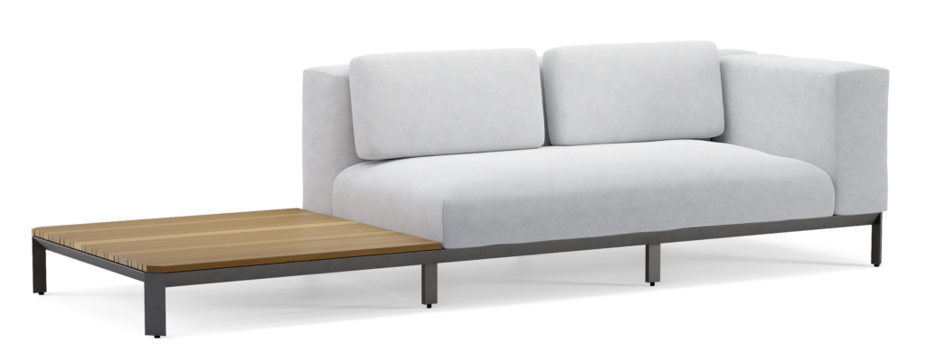 Skyline Design Mauroo Modular Right Arm Sofa with Table - Colour Options
