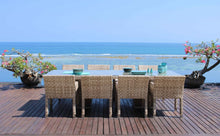 Load image into Gallery viewer, Skyline Design Sea Shell Rattan Rectangular 280 x 100cm Garden Dining Table
