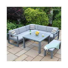Load image into Gallery viewer, Jumeria Aluminium Modular Corner Garden Sofa Set with Table

