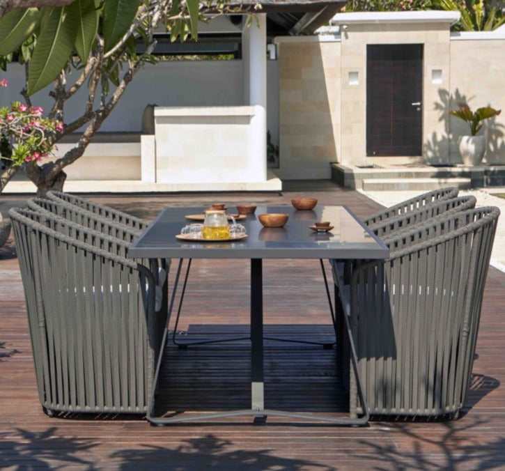 Skyline Design Milano Eight Seat Rectangular Garden Dining Set