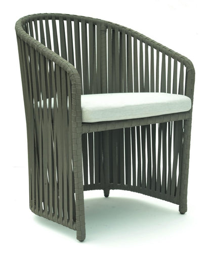 Skyline Design Metal Rope Weave Garden Dining Chair 