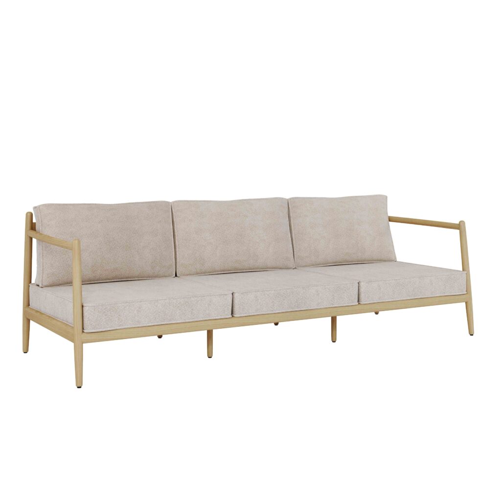 Skyline Design Noa Teak Garden Three Seat Sofa