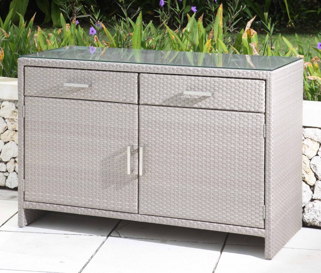 Skyline Design Rattan Garden Opel Double Sideboard Unit