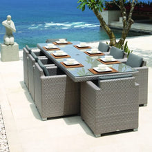 Load image into Gallery viewer, Skyline Design Pacific Rattan Eight Seat Rectangular Garden Dining Set
