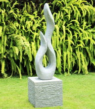 Load image into Gallery viewer, Serpent Stone Sculpture With Plinth

