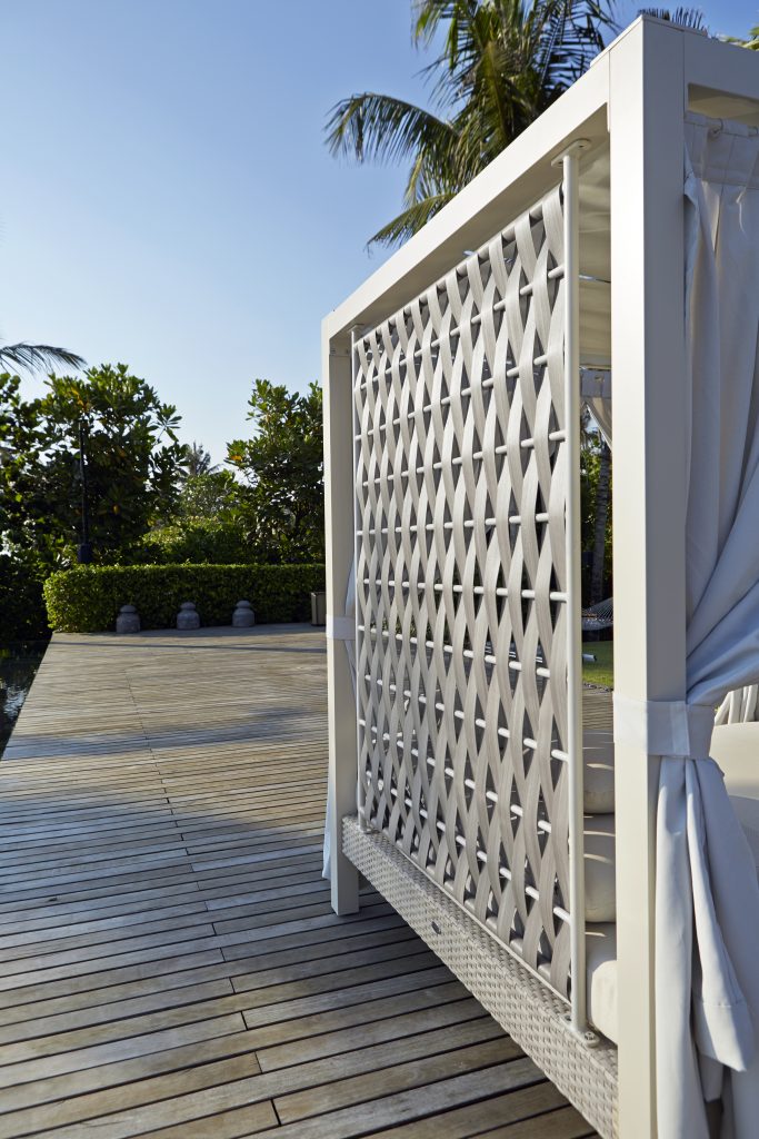 Skyline design Strips Four Poster Outdoor Luxury Daybed