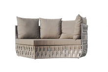 Load image into Gallery viewer, Skyline Design Strips Modular Curved Rattan Left Arm Seat
