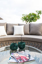Load image into Gallery viewer, Skyline Design Strips Modular Curved Rattan Garden Sofa
