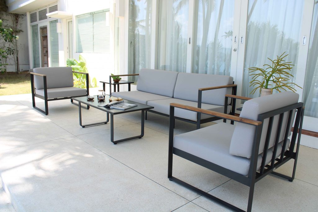 Skyline Design Taymar Lounging Metal Garden Sofa Set