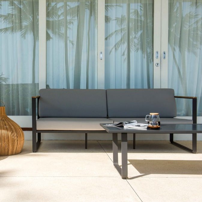 Skyline Design Taymar Lounging Metal Garden Sofa