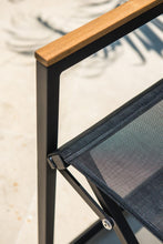 Load image into Gallery viewer, Skyline Design Venice Folding Directors Armchair with Teak Armrest - Carbon
