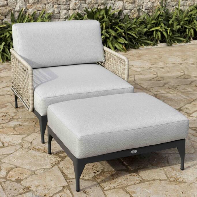 Skyline Design Western Rattan Outdoor Lounging Armchair