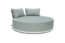 Load image into Gallery viewer, Skyline Design Windsor White Round Garden Daybed with Back Support
