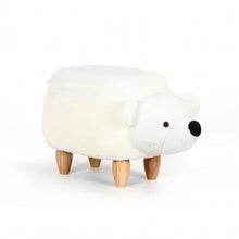 Load image into Gallery viewer, Novelty Polar Bear Animal Ottoman Footstool with Storage

