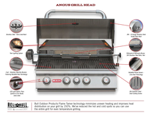 Load image into Gallery viewer, Bull ODK Prefabricated BBQ Outdoor Kitchen - Bull Angus Standard Solid Gres With SIde Burner 243cm x 79cm
